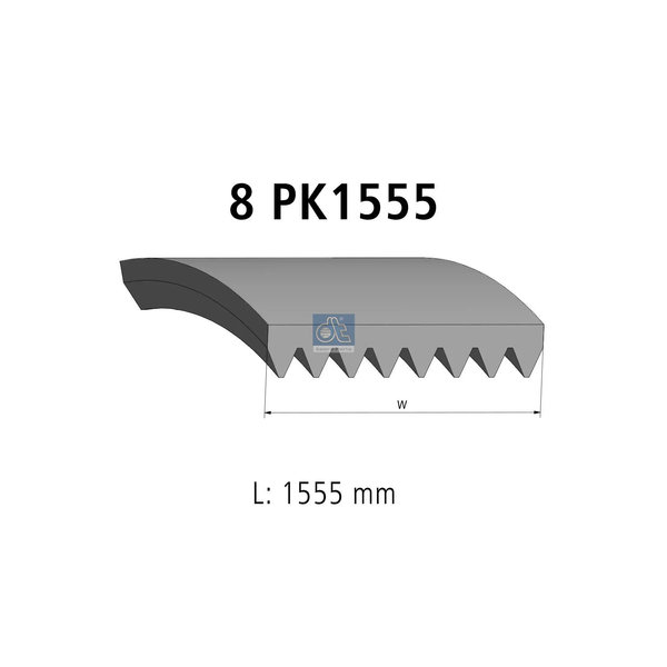 Multiribbed belt 2.21204 DIESEL TECHNIC